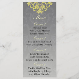 menú Boda "gris amarillo"