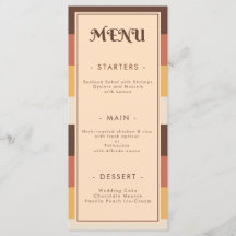 Boda Groovy Retro Striped Setenties 60 de los 70