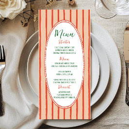 Menú Boda manuscrito de mano dibujado de forma rápida