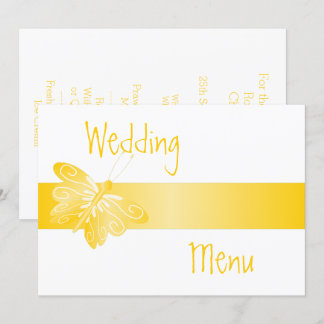 Menú boda Mariposa amarilla
