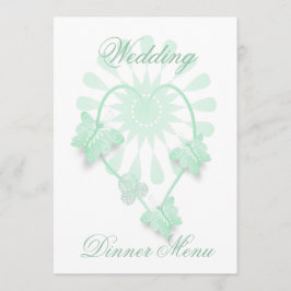 Menú boda Mariposas de menta Corazón