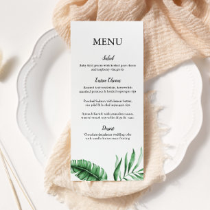 Menú Boda/menú de eventos de la hoja de palma verde tro