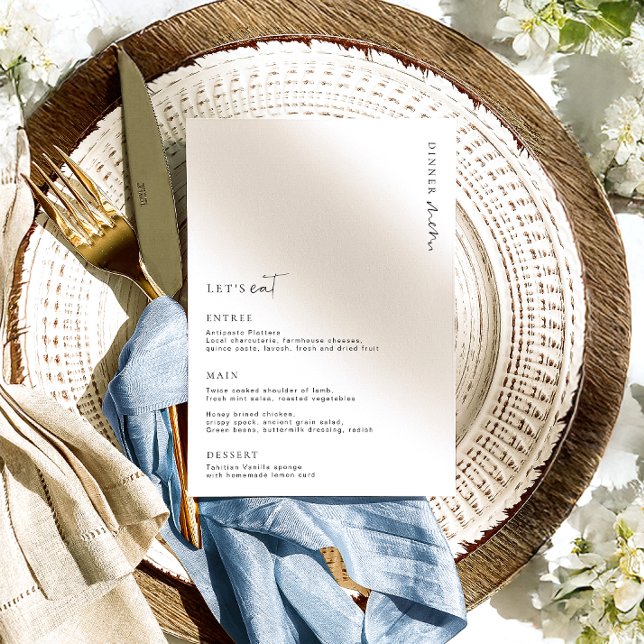 Menú Boda Minimalista Estelle (Subido por el creador)
