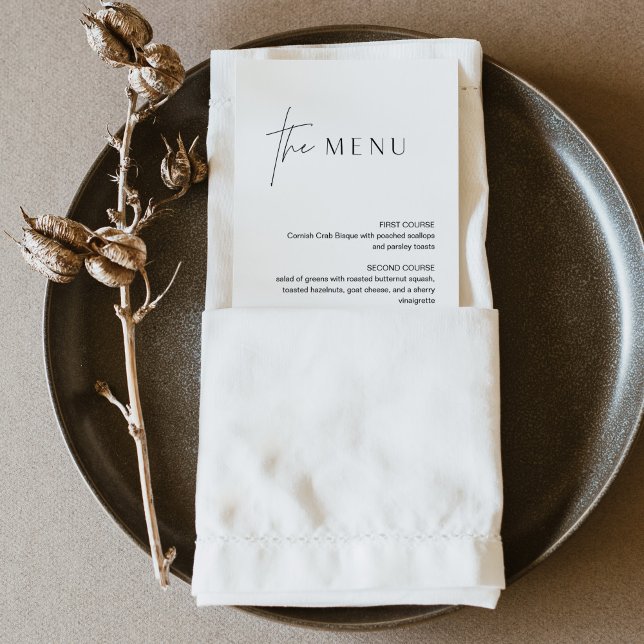 Menú Boda Minimalista HARLOW 4x9 (Subido por el creador)