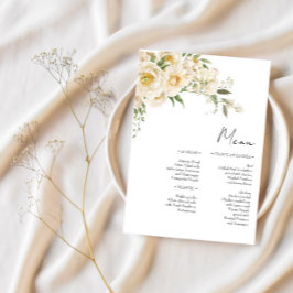 Menú Boda minimalista Ivory Bliss