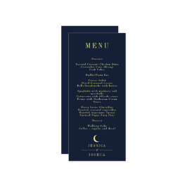 Menú Boda Mínimo de Luna Crescent de la Marina Celeste