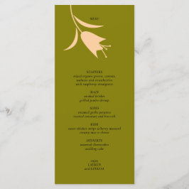 MENÚ BODA MOD PEACH & OLIVE TULIP