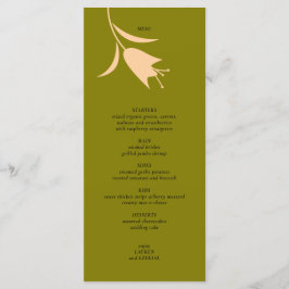 MENÚ BODA MOD PEACH & OLIVE TULIP