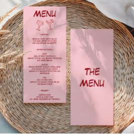Menú Boda Moderna con Rosa Tostado
