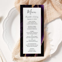 Boda Moderna de Ágata Purpura Dorada