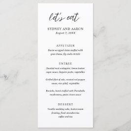 Menú Boda Moderna de Sydney