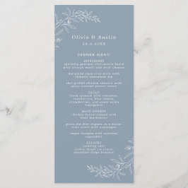 Menú Boda moderna minimalista boho terracota