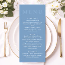 Boda moderna minimalista cena azul polvoriento