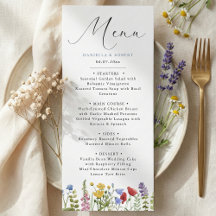 Boda moderna y elegante de flores silvestres de pr