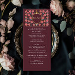 Menú Boda Monograma de Sword & Shield Fantasy Medieval<br><div class="desc">Invite a sus huéspedes bodas con este Monograma Royal Sword & Shield medieval Fantasy. Este diseño es perfecto para parejas que buscan una auténtica fantasía medieval moderna. Personalice el texto, la fuente y los colores para que se ajusten a sus preferencias de diseño. Artículos coincidentes en nuestra tienda para un...</div>