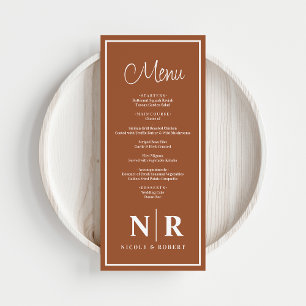 Menú Boda Monograma Recepción O Cena De Participación