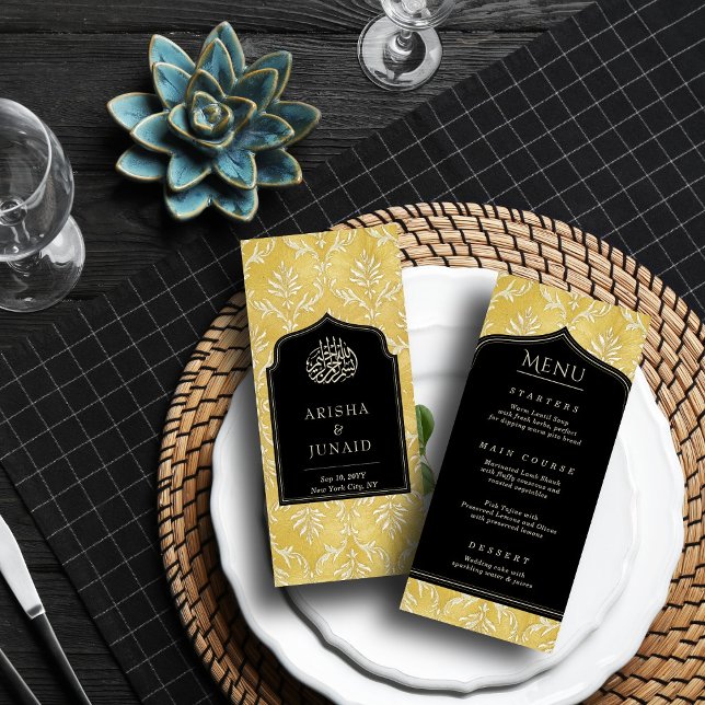 Menú Boda musulmana de Royal Golden Damask (Subido por el creador)