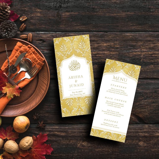 Menú Boda musulmana de Royal Golden Damask (Subido por el creador)