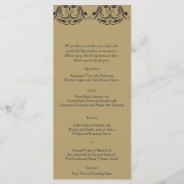 Menú Boda Navy y Mascarada de Oro
