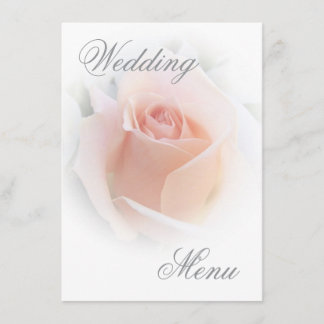 Menú boda Peach Pink Rosebud
