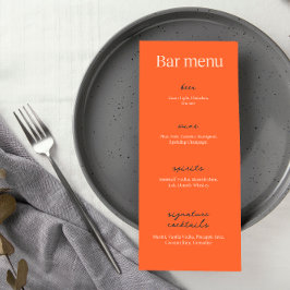 Menú Boda pekinés elegante | Barra de bebidas