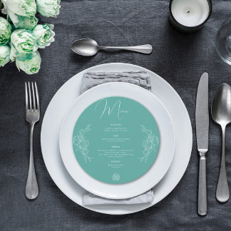 Menú Boda Peony Elegance