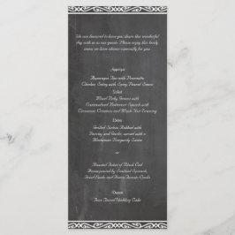 Menú Boda Posh de Chalkboard