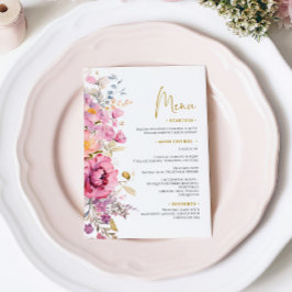 Menú Boda Purple Wildflowers