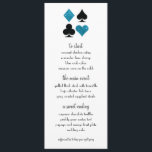 Menú Boda Purpurina azul de destino de Las Vegas<br><div class="desc">Perfecto para una noche romántica en Las Vegas,  los menús de la cena,  de color turquesa y purpurina,  harán que su recepción brille. ¡No olvides pedir lo suficiente para cada lugar!</div>