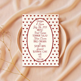 Menú Boda Red Americana de novias