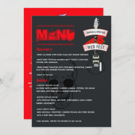 Menú Boda Rock and Roll