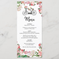 Boda Romántico de Flores de Bicicleta Vintage y Av
