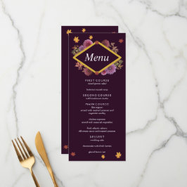 Menú Boda romántico de otoño en Dahlia