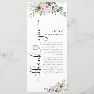 Menú Boda rosa verde