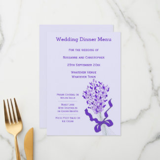 Menú Boda Rubor Lavender