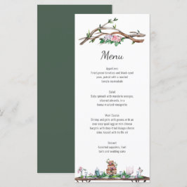 Menú Boda Rustic Elegance Woodland
