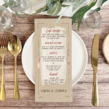 Boda Rústico Boho Floral Kraft