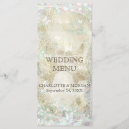 Menú Boda Rústico y Dorado personalizado