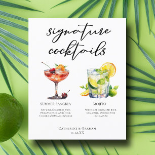 Menú Boda Sangria Mojito Signature Cocktails