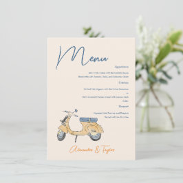 Menú Boda Scooter italiano