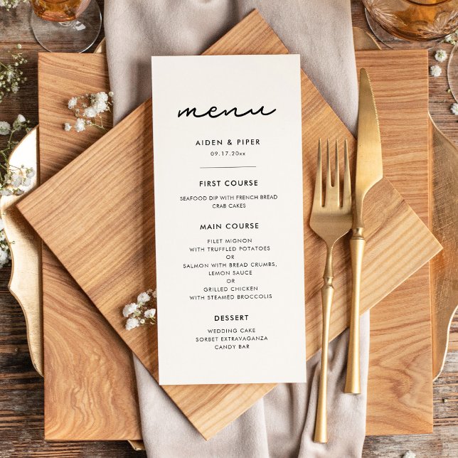 Menú Boda sencilla (Subido por el creador)
