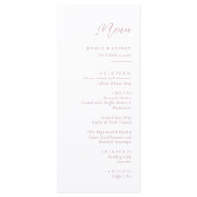 Boda sencillo rosa y blanco y polvoriento minimali