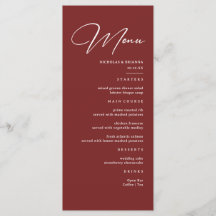 Boda Simple y Elegante de Burgundy
