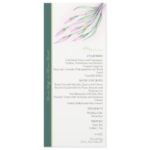 Menú Boda Soft Purple Lilies