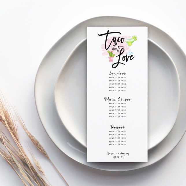Menú Boda Taco Amor (Subido por el creador)