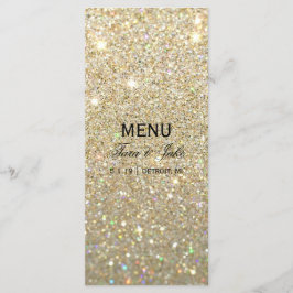 Menú boda - Tapa dorado iluminado