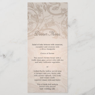 Menú Boda Taupe Flourish