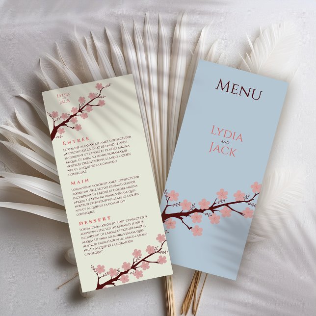 Menú Boda temática de cerezo en flor (Subido por el creador)