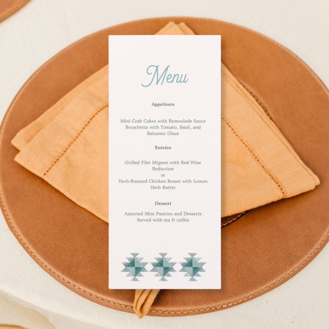 Menú boda temático del sudoeste (Subido por el creador)