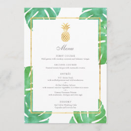 Menú Boda Tropical de Piña Dorada